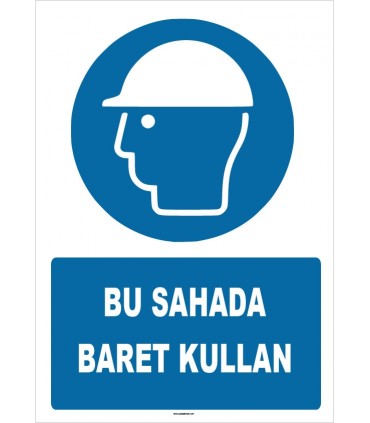 ZY1426 - ISO 7010 Bu Sahada Baret Kullan