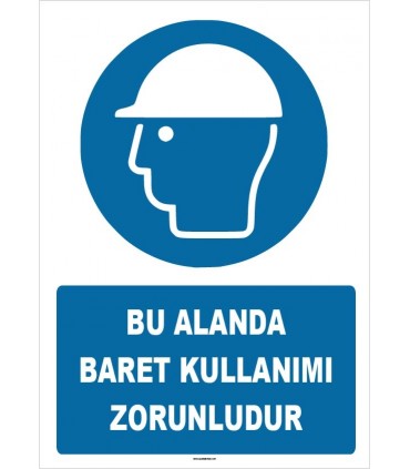 ZY1418 - Bu Bölümde Baret Kullanımı Zorunludur