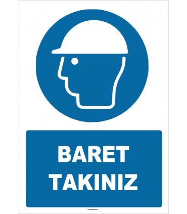 ZY1431 - ISO 7010 Baret Takınız