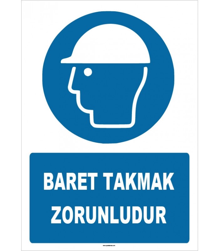 ZY1434 - ISO 7010 Baret takmak zorunludur