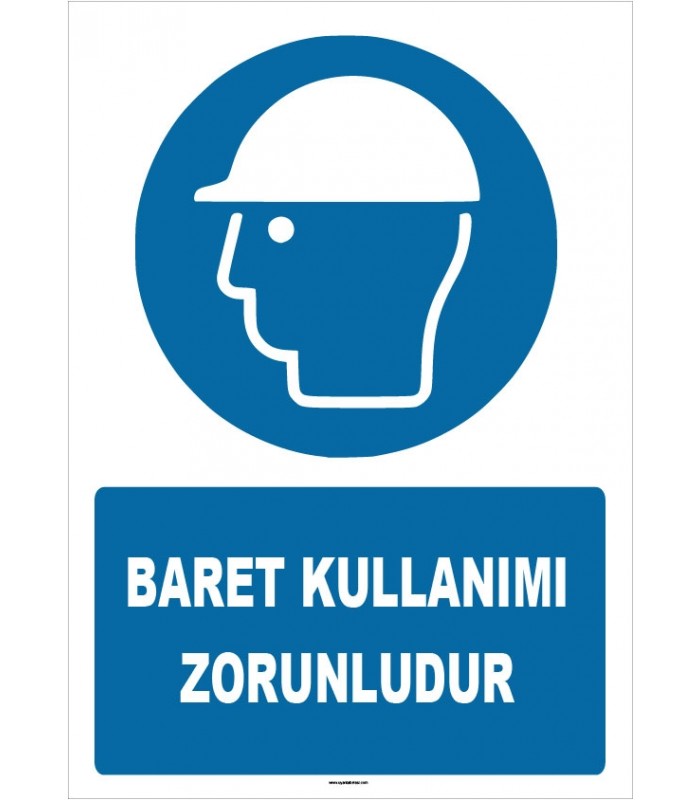 ZY1438 - ISO 7010 Baret Kullanımı Zorunludur