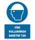 ZY1447 - ISO 7010 Vinç Kullanırken Baretini Tak
