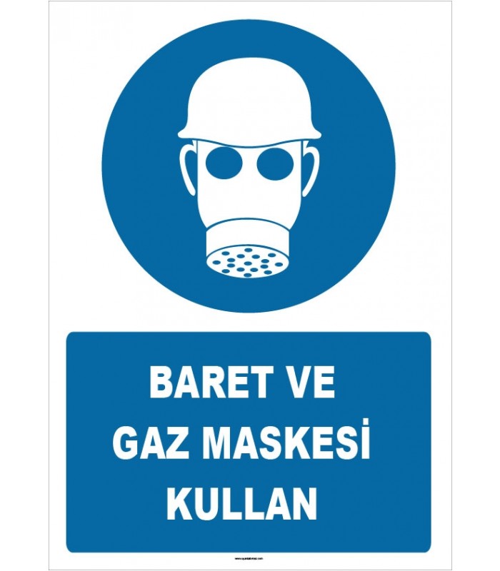 ZY1454 - Baret ve gaz maskesi kullan