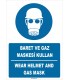 ZY1456 - Türkçe İngilizce, Baret ve gaz maskesi kullan, Wear helmet and gas mask