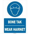 ZY1361 - Türkçe İngilizce, Bone Tak, Wear Hairnet