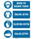 ZY1495 - Bone ve Maske Takın, Önlük Giyin, Eldiven Giyin, Galoş Giyin