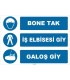 ZY1499 - Bone Tak, İş Elbisesi Giy, Galoş Giy