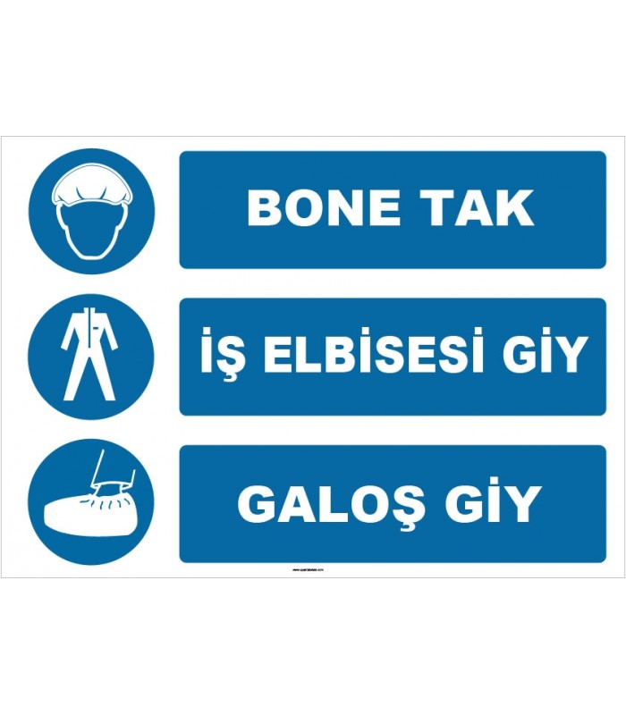 ZY1499 - Bone Tak, İş Elbisesi Giy, Galoş Giy