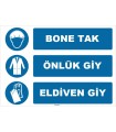 ZY1501 - Bone Tak, Önlük Giy, Eldiven Giy