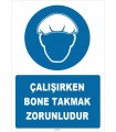 ZY1507 - Çalışırken Bone Takmak Zorunludur