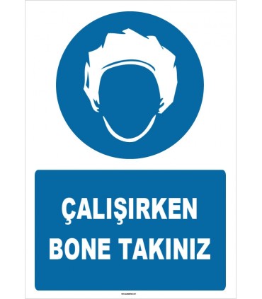 ZY1508 - Çalışırken Bone Takınız