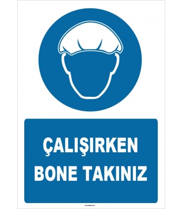 ZY1509 - Çalışırken Bone Takınız