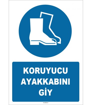 ZY1522 - ISO 7010 Koruyucu ayakkabını giy
