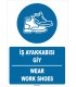 ZY1528 - Türkçe İngilizce, İş Ayakkabısı Giy, Wear Work Shoes