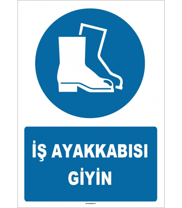 ZY1540 - ISO 7010 İş ayakkabısı giyin