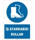 ZY1542 - ISO 7010 İş ayakkabısı kullan