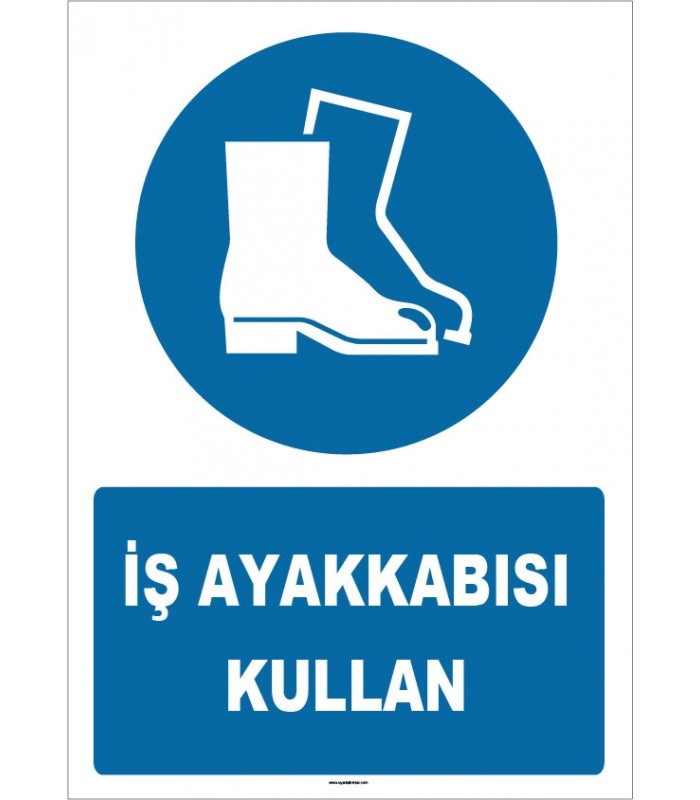 ZY1542 - ISO 7010 İş ayakkabısı kullan