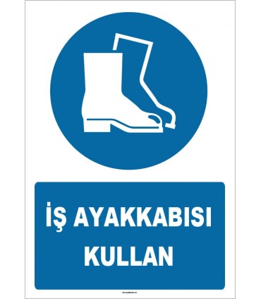 ZY1542 - ISO 7010 İş ayakkabısı kullan