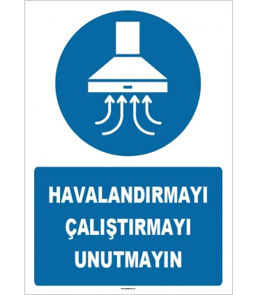 ZY1549 - Havalandırmayı Çalıştırmayı Unutmayın