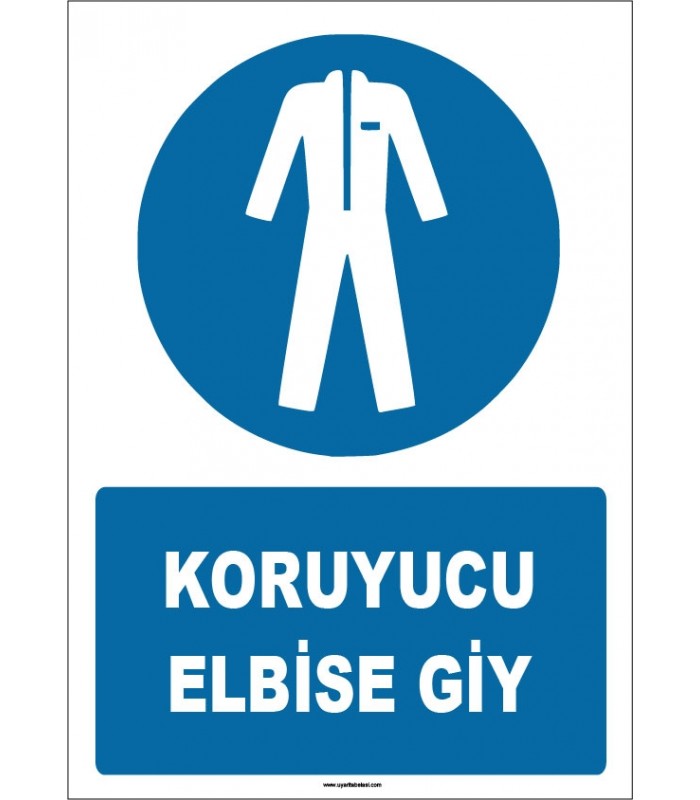 ZY1560 - IS0 7010 Koruyucu Elbise Giy