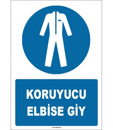 ZY1560 - IS0 7010 Koruyucu Elbise Giy
