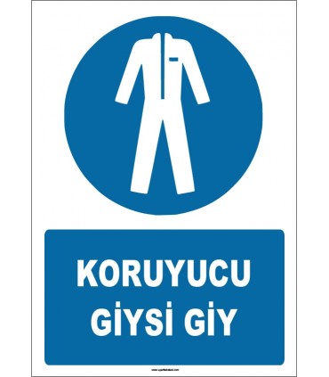 ZY1561 - IS0 7010 Koruyucu Giysi Giy
