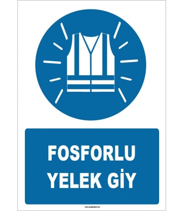 ZY1573 - Fosforlu Yelek Giy
