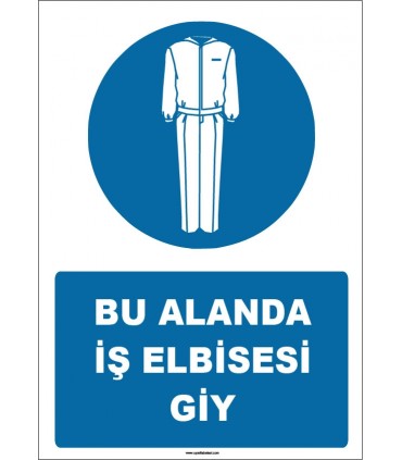 ZY1583 - Bu Alanda İş Elbisesi Giy