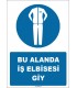 ZY1587 - Bu Alanda İş Elbisesi Giy