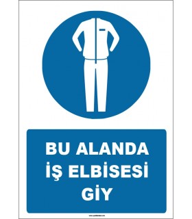 ZY1587 - Bu Alanda İş Elbisesi Giy