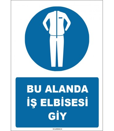 ZY1587 - Bu Alanda İş Elbisesi Giy