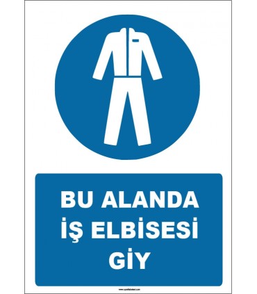 ZY1589 - Bu Alanda İş Elbisesi Giy