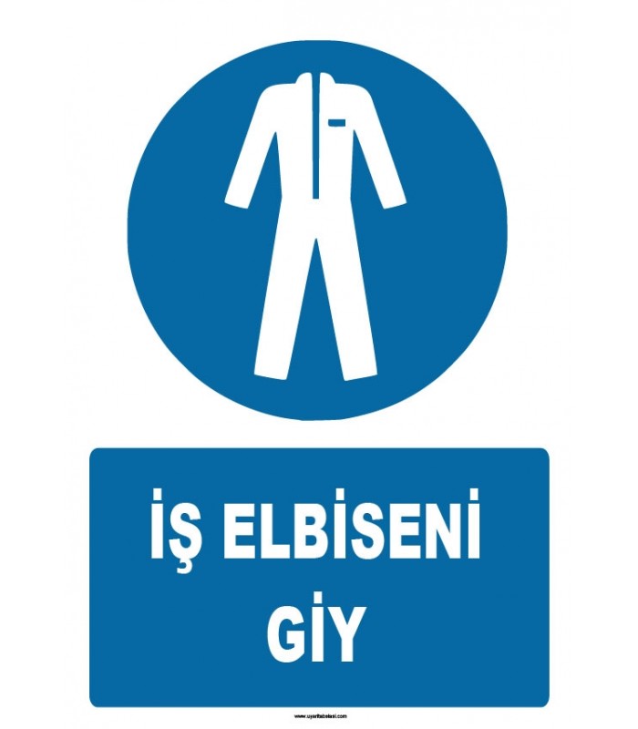 ZY1599 - ISO 7010 İş Elbiseni Giy