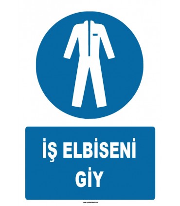 ZY1599 - ISO 7010 İş Elbiseni Giy