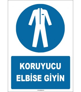 ZY1600 - IS0 7010 Koruyucu Elbise Giyin