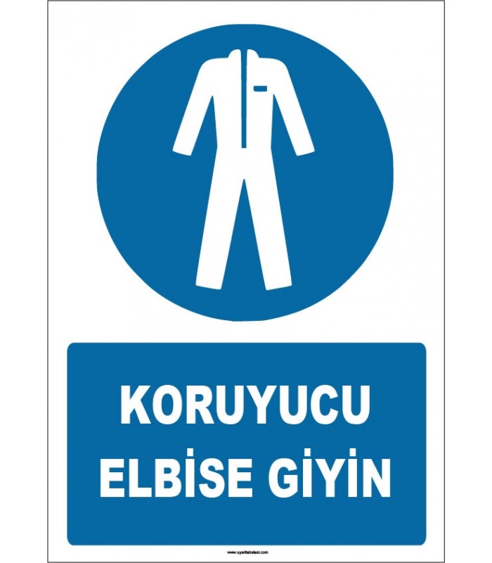 ZY1600 - IS0 7010 Koruyucu Elbise Giyin
