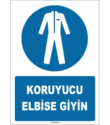 ZY1600 - IS0 7010 Koruyucu Elbise Giyin