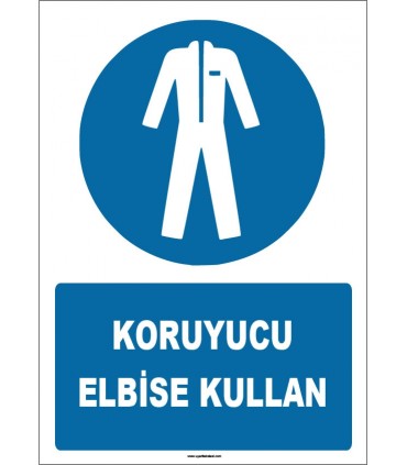 ZY1601 - IS0 7010 Koruyucu Elbise Kullan