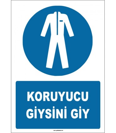 ZY1622 - IS0 7010 Koruyucu Giysini Giy