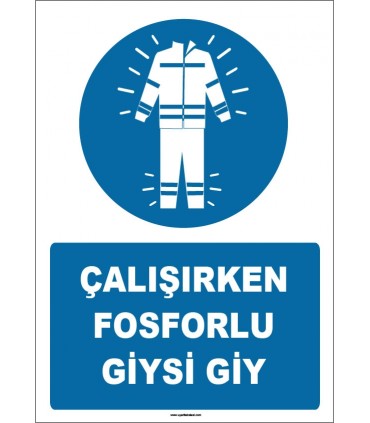 ZY1651 - Çalışırken Fosforlu Giysi Giy