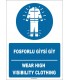 ZY1655 - Türkçe İngilizce, Fosforlu Giysi Giy, Wear High Visibility Clothing