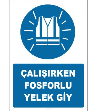 ZY1659 - Çalışırken Fosforlu Yelek Giy