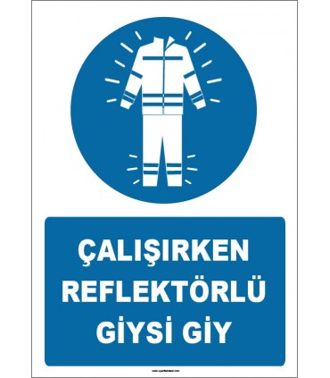 ZY1667 - Çalışırken Reflektörlü Giysi Giy