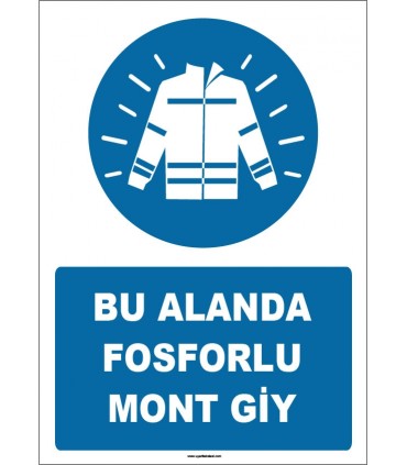 ZY1679 - Bu Alanda Fosforlu Mont Giy