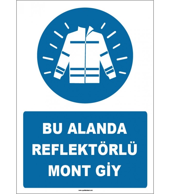 ZY1680 - Bu Alanda Reflektörlü Mont Giy