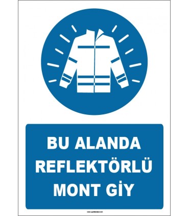 ZY1680 - Bu Alanda Reflektörlü Mont Giy
