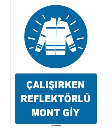 ZY1681 - Çalışırken Reflektörlü Mont Giy
