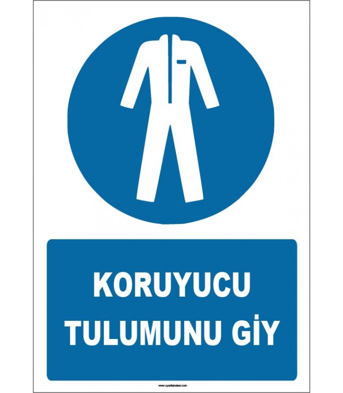 ZY1685 - ISO 7010 Koruyucu Tulumunu Giy