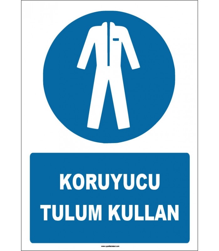 ZY1686 - ISO 7010 Koruyucu Tulum Kullan