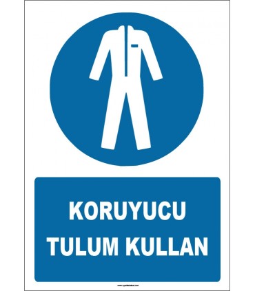 ZY1686 - ISO 7010 Koruyucu Tulum Kullan